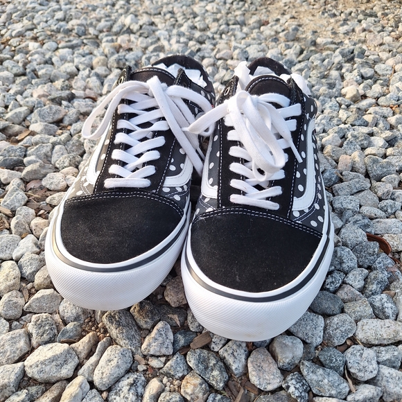 Vans Men's Black and White Polka Dot Shoes Baker Dollin 12 - Picture 4 of 14